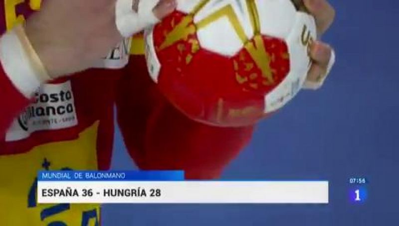 España pasa como primera tras ganar 36-28 a Hungria