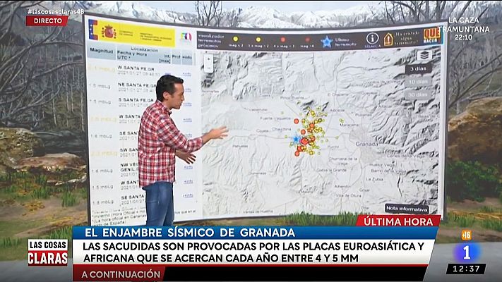 No se puede predecir si se repetirán los terremotos de Granada