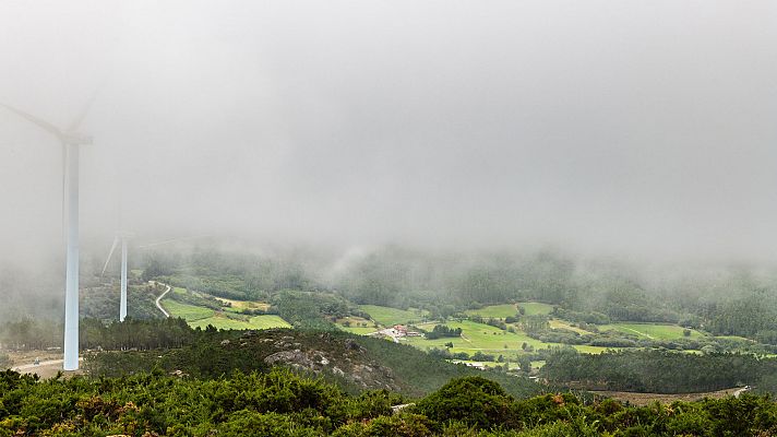 Intervalos de vientos fuertes en el bajo Ebro y noroeste de Galicia