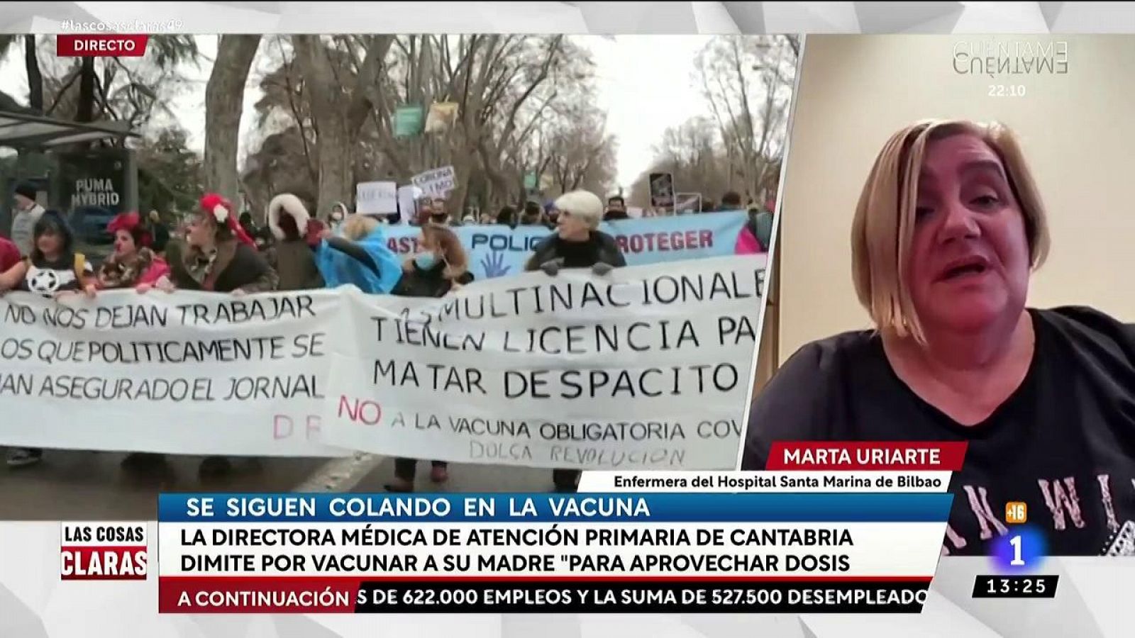 Marta Uriarte, enfermera: "Los negacionistas son una manada de aborregados"