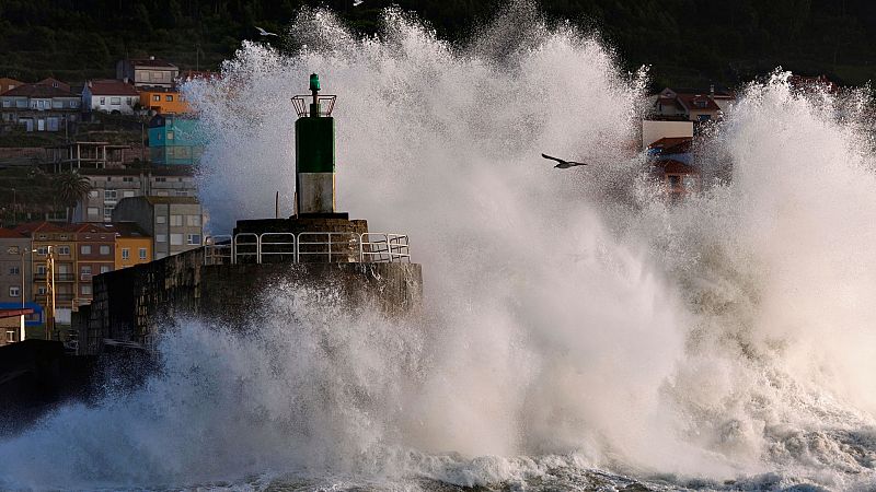 Intervalos de vientos fuertes en el norte de Galicia - Ver ahora