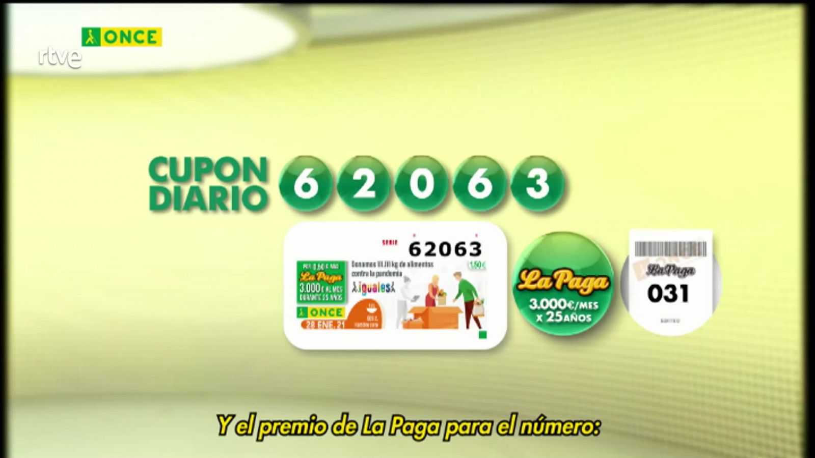 Sorteo ONCE - 28/01/21 - ver ahora