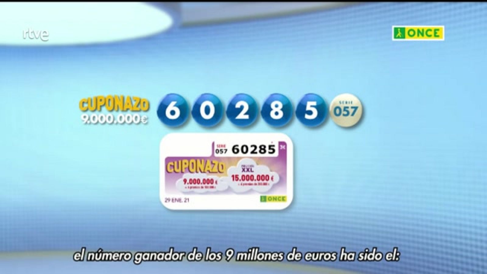 Sorteo ONCE - 29/01/21 - ver ahora