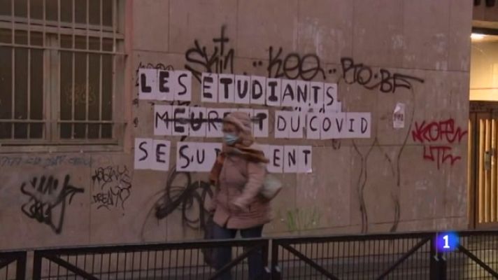 Telediario 1 - Francia: trastornos depresivos entre los universitarios