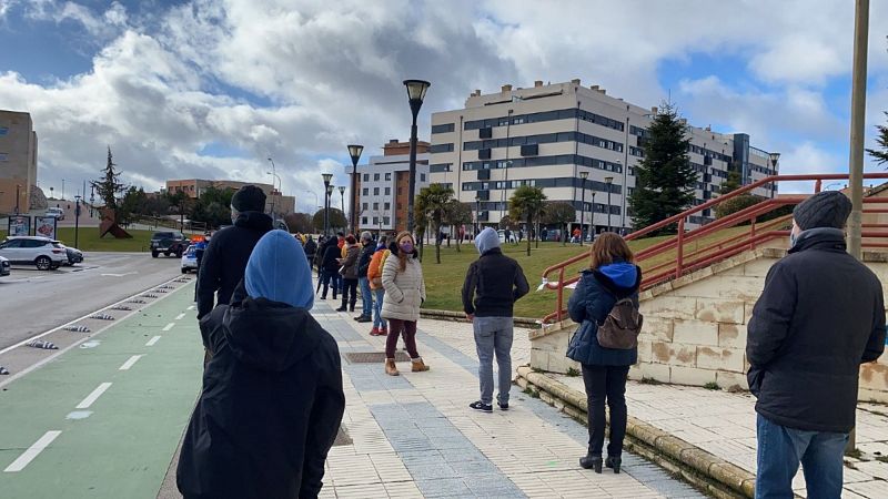 El pabelln Los Pajaritos de Soria acoge el cribado masivo que se desarrolla en la ciudad
