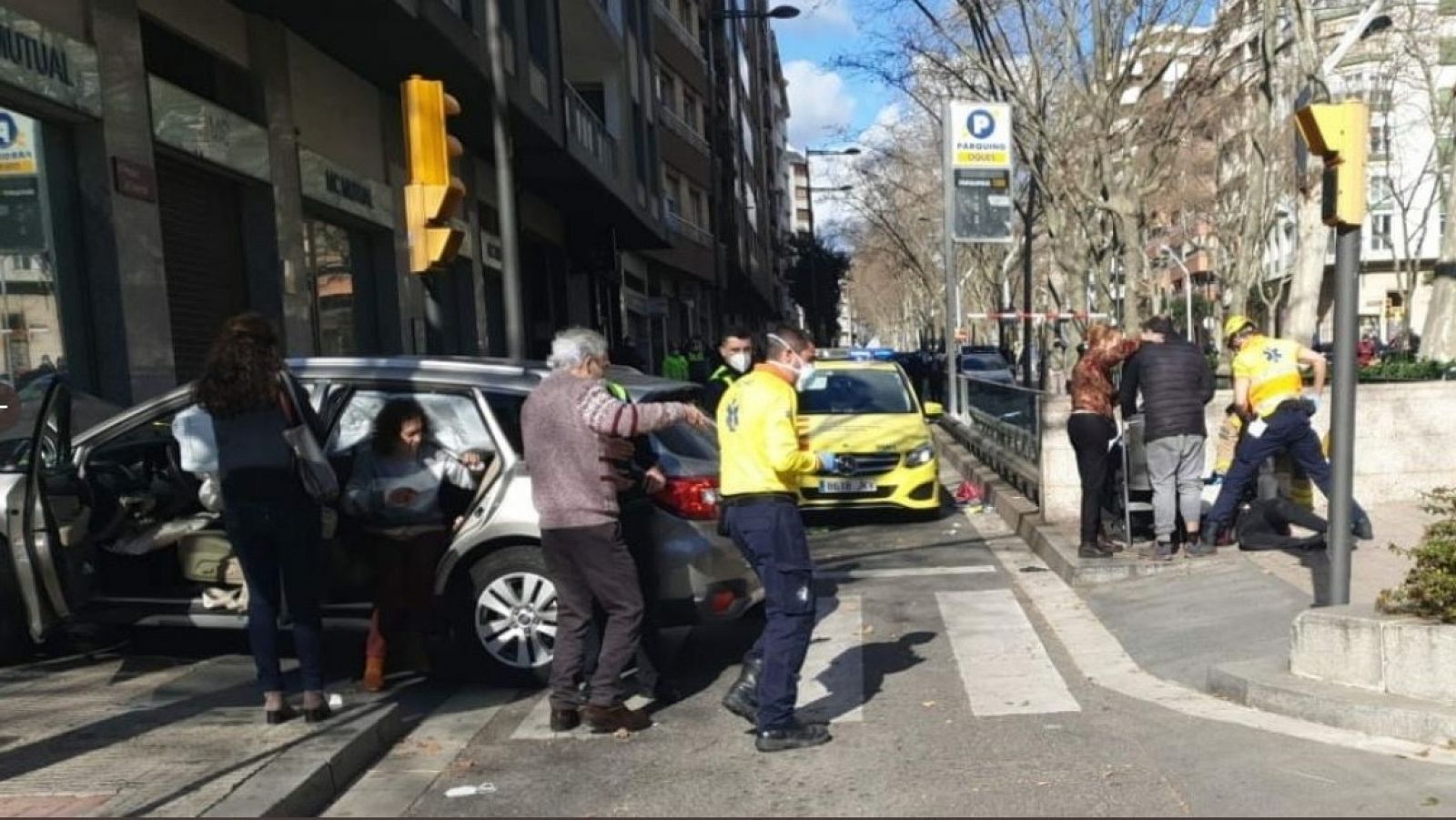 Ocho heridos en un atropello múltiple en Reus