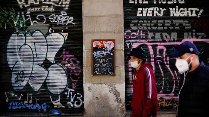 Telediario 1 - Más de 240.000 contagios notificados esta semana, pero la curva de la incidencia se ralentiza