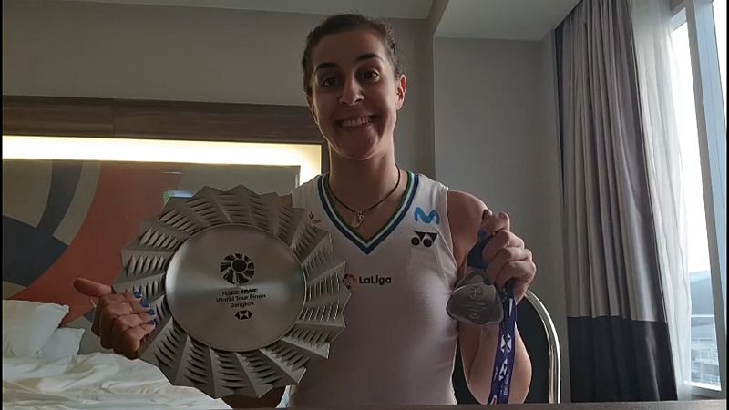 Carolina Marín, orgullosa de su doblete en Tailandia