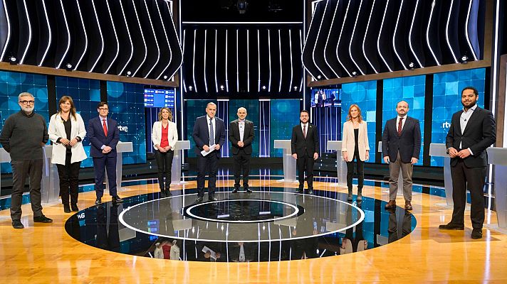 Elecciones en Cataluña: Debate a nueve candidatos