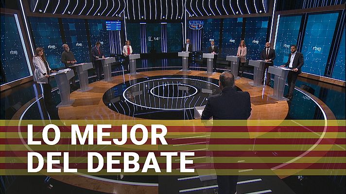 Los mejores momentos del debate a nueve de las elecciones catalanas en RTVE 