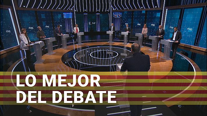 Los mejores momentos del debate a nueve de las elecciones catalanas en RTVE