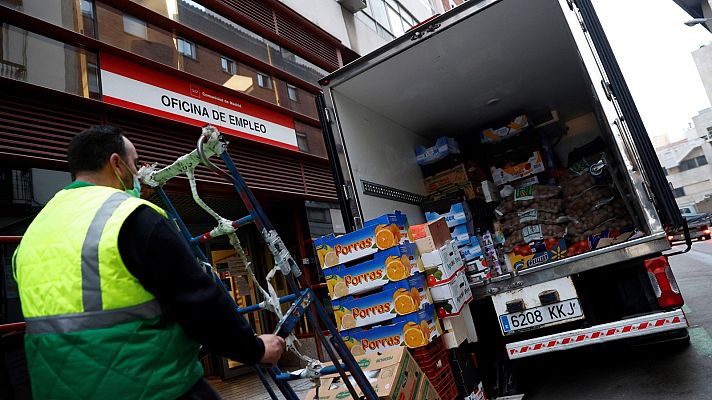 Telediario 1 - Enero suma más de 76.000 parados