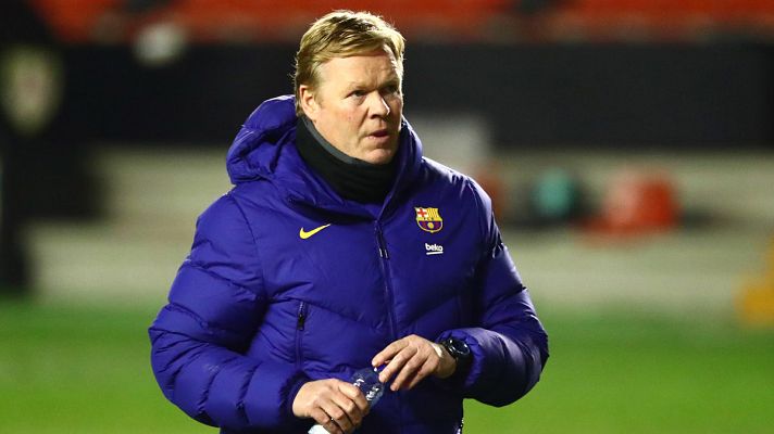 Telediario 1 - Koeman, cansado de las polémicas en torno al equipo