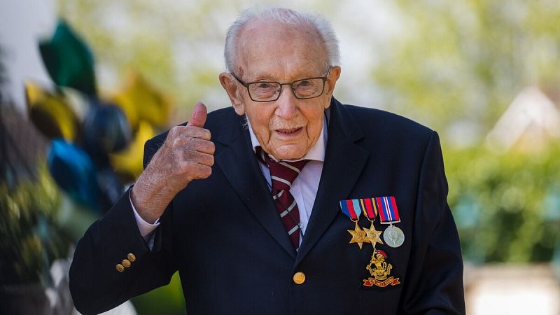 Muere 'Capitán Tom', el centenario que recaudó millones de libras para la lucha contra el coronavirus