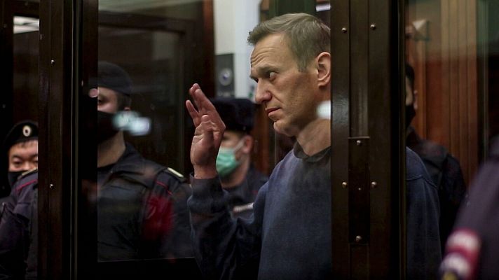 El opositor ruso Alexéi Navalny, condenado a tres años y medio de prisión