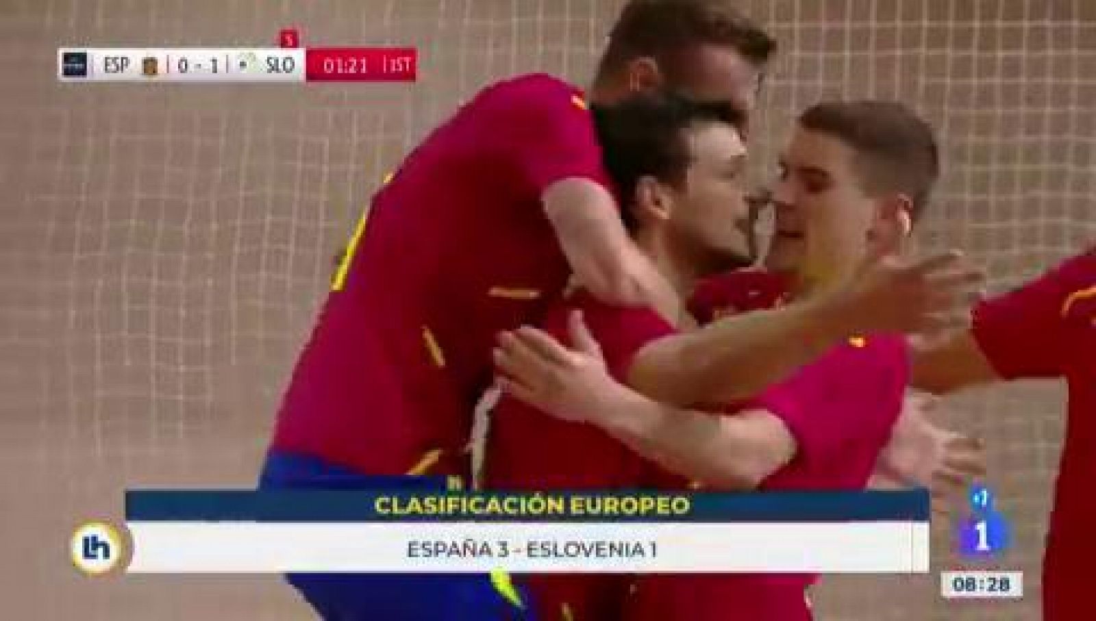 Fútbol sala | España remonta a Eslovenia y se acerca al Europeo