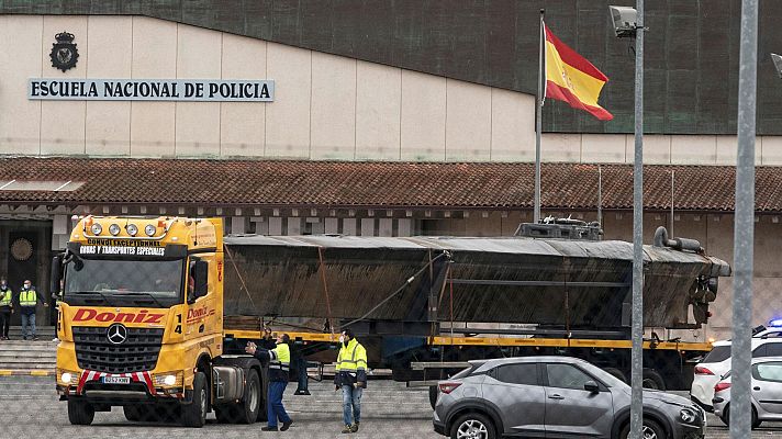 El primer narcosubmarino incautado en Europa se podrá visitar en el Museo de la Policía Nacional en Ávila