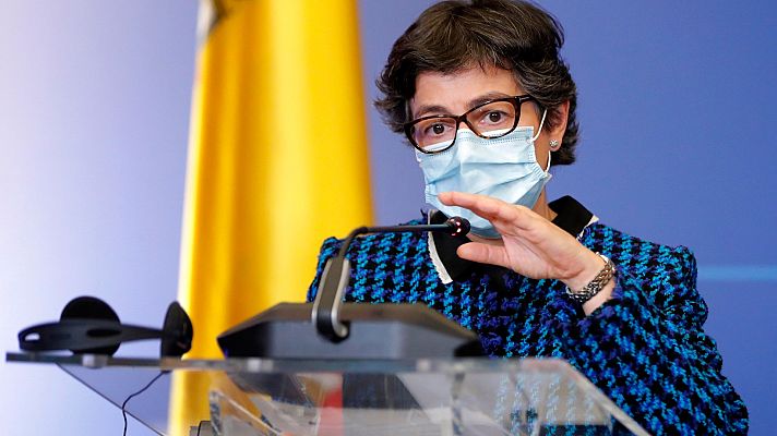 Telediario 1 - Laya responde a su homólogo ruso después de que este comparase a Navalny con Cataluña: "España es una democracia plena. Rusia está en el puesto 124 "