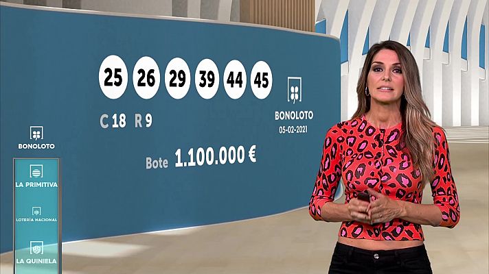 Loterías - Sorteo de la Bonoloto y Euromillones del 05/02/2021