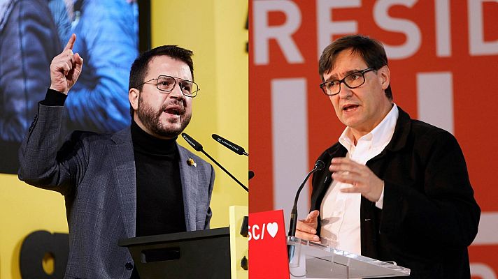 Telediario 1 - Los candidatos encaran la recta final de la campaña marcando líneas rojas a los pactos poselectorales