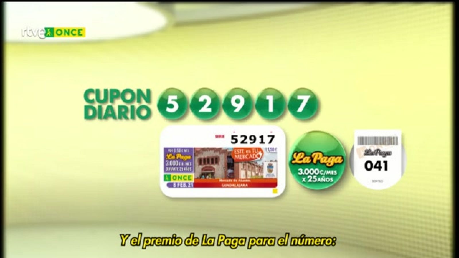 Sorteo ONCE - 08/02/21 - ver ahora