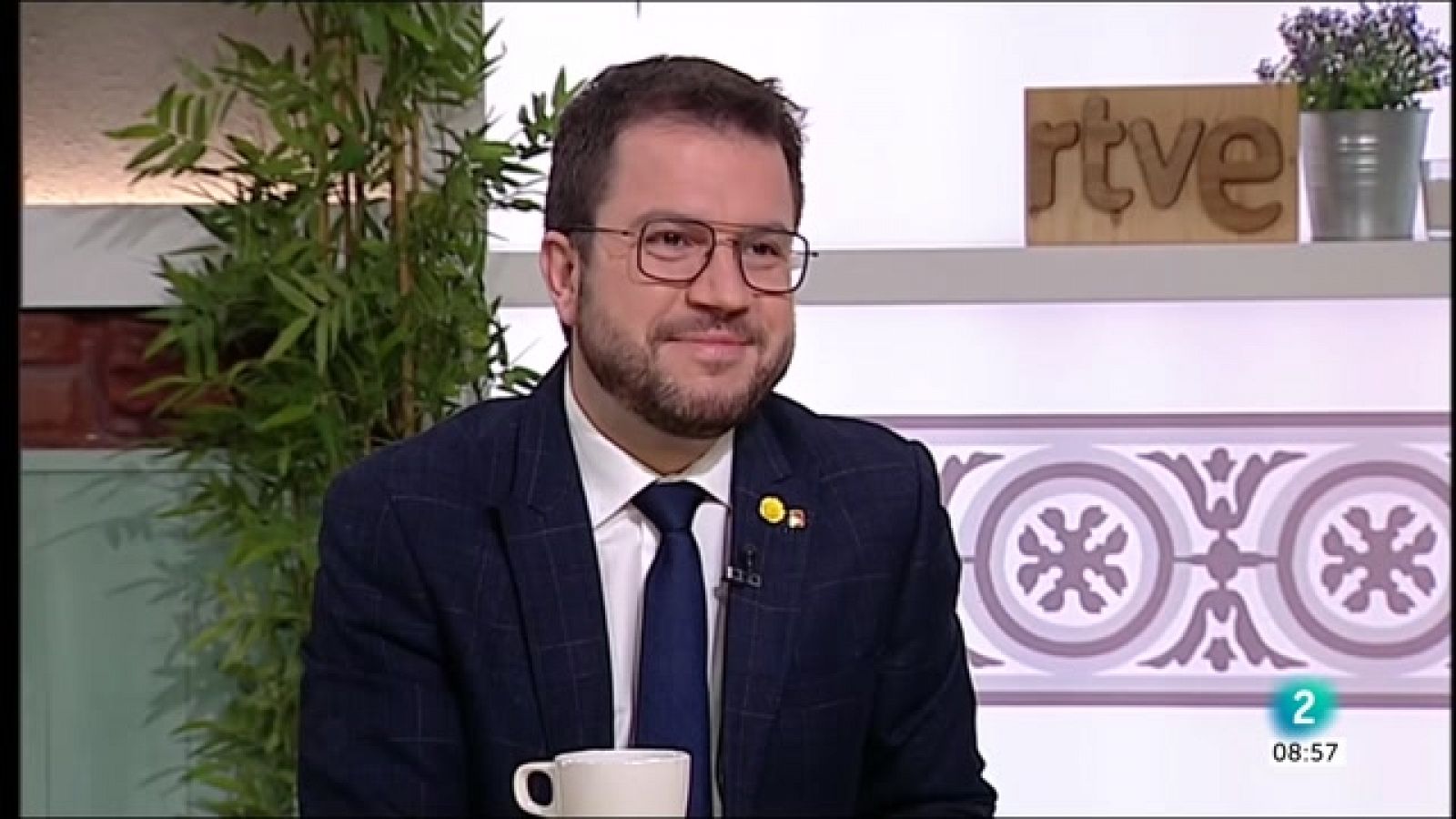 Cafè d'idees | Pere Aragonès: "Només dos candidats poden tenir el suport: Illa o Aragonès" - RTVE Catalunya