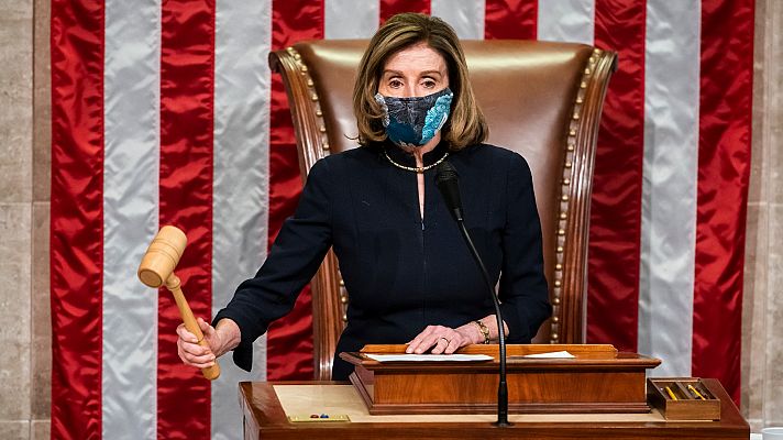 Telediario 1 - Comienza el segundo juicio político contra Trump, acusado esta vez de "incitar a la insurrección" por el asalto al Capitolio