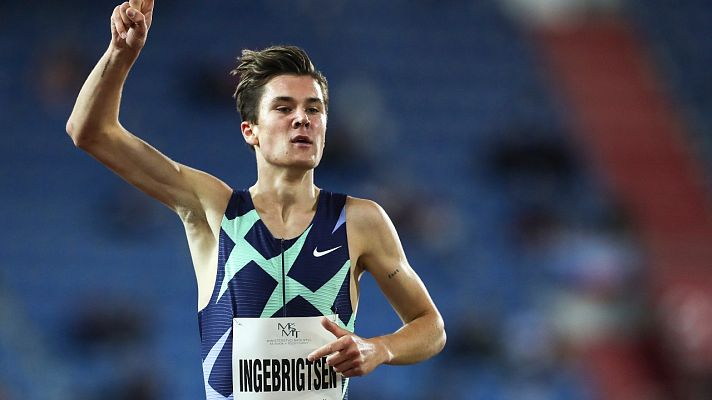 Atletismo - Jakob Ingebrigtsen bate el récord de Europa de 1.500m en Liévin