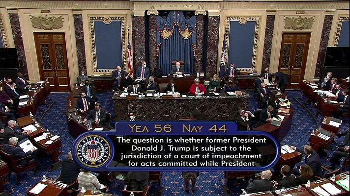 Tras evaluar la legitimidad del 'impeachment' a Trump, el juicio en el Senado sigue adelante
