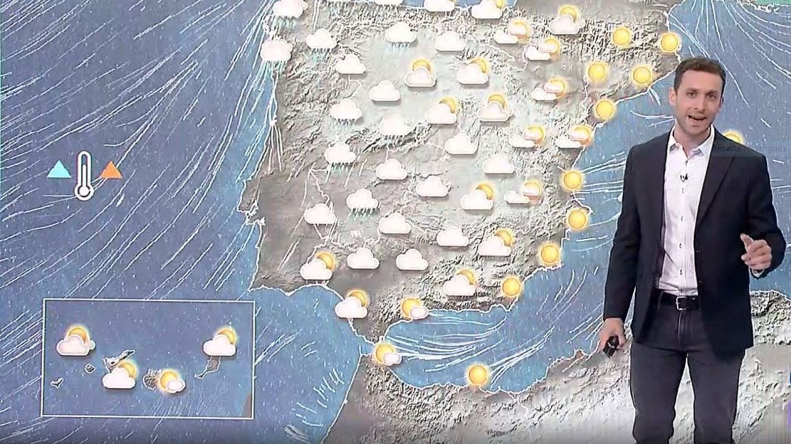 El tiempo - Lluvias en el oeste peninsular y temperaturas altas para esta época del año - Ver ahora