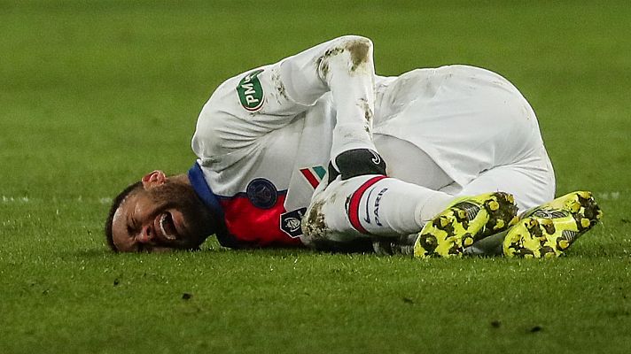 Telediario 1 - Neymar se lesiona a una semana de enfrentarse al Barça