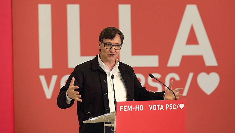 El veto al PSC y el rechazo de Illa a hacerse una prueba COVID marcan la recta final de la campaña