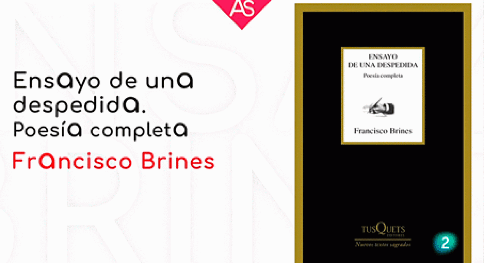 La aventura del saber Poesia completa Ensayo de una despedida Francisco Brines Premio Cervantes #AventuraSaberLibros