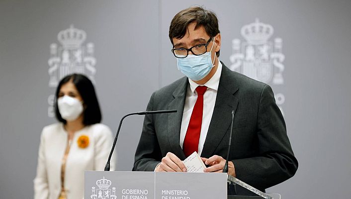 Telediario 1 - Sanidad certifica que Illa no se ha vacunado mientras que PP y Cs insisten en que se haga una prueba de COVID