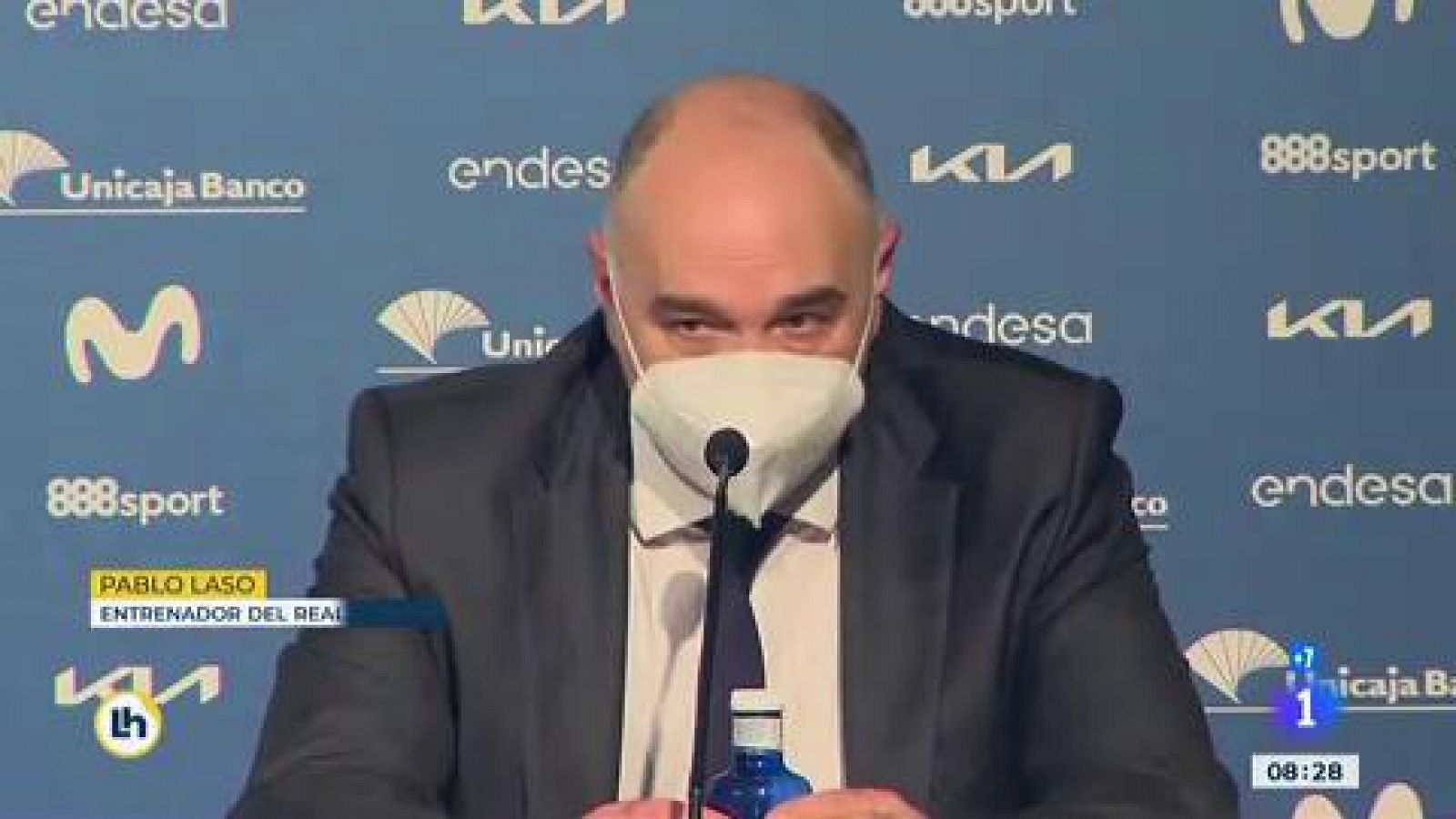 Pablo Laso, feliz con su récord en el banquillo del Madrid