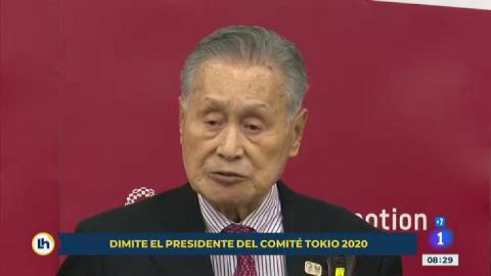 Telediario 1 - Mori dimite como máximo responsable de Tokio 2020 tras la polémica sexista
