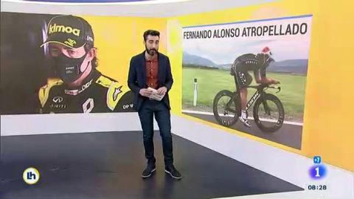 Fernando Alonso sufre un atropello cuando entrenaba en bicicleta