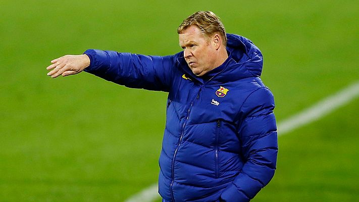 Telediario 1 - Koeman a Piqué: "Hay que cuidarse con lo que se dice, te la pueden liar"