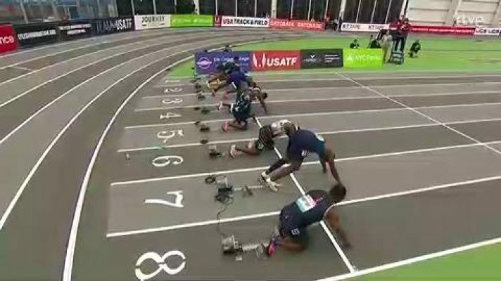 Trayvon Bromell brilla en Nueva York