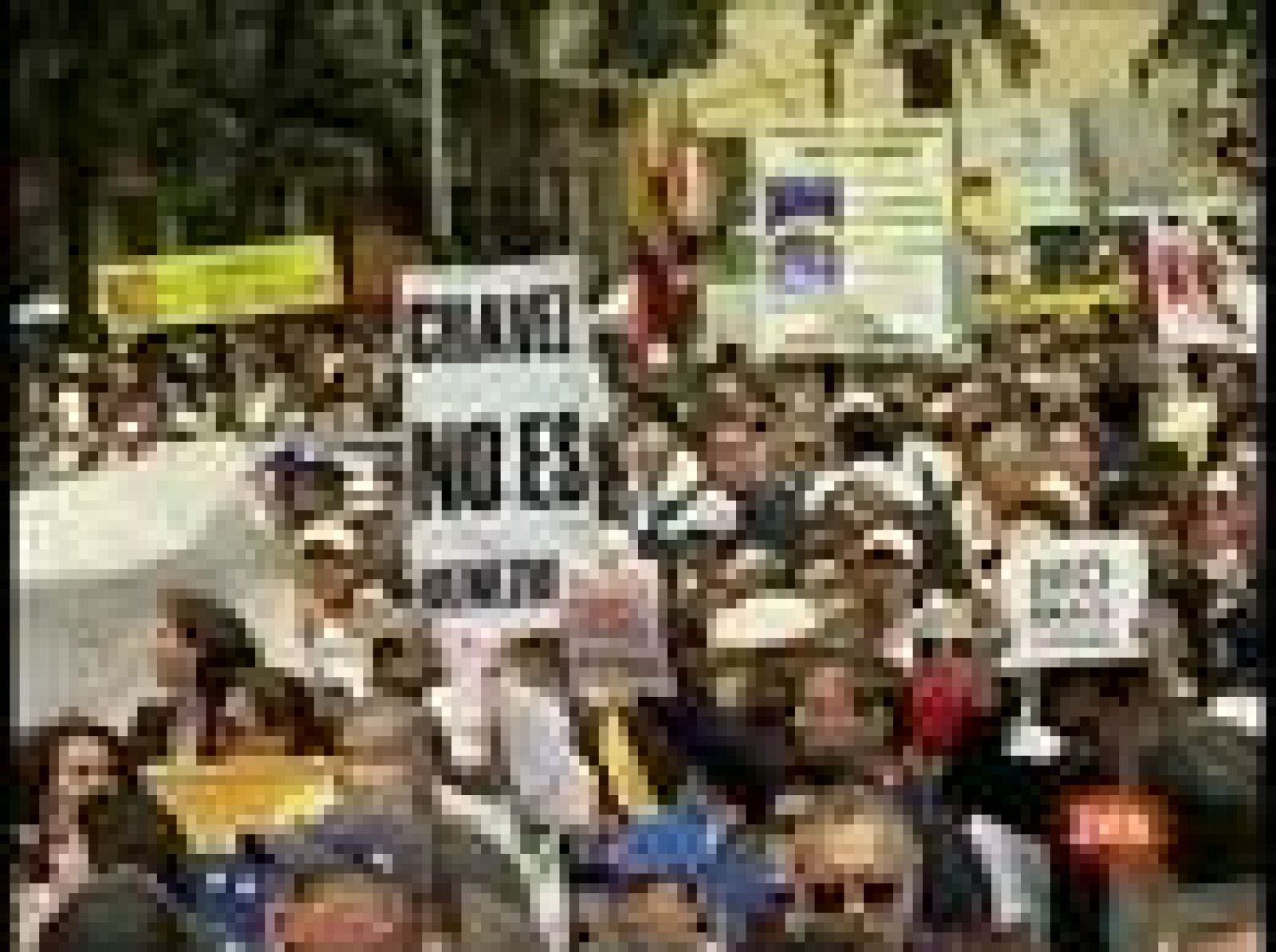 Manifestación contra Chávez