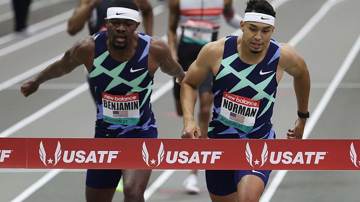 Atletismo - Michael Norman gana el pulso a Rai Benjamin en los 400m en Nueva York
