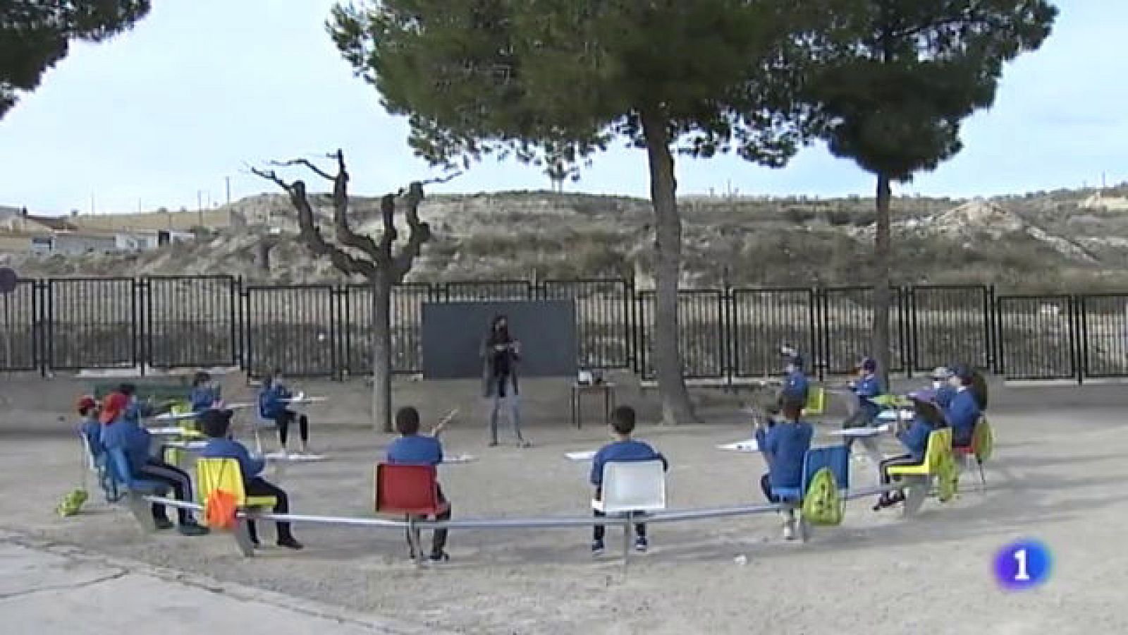 Clases al aire libre por el coronavirus en la región de Murcia