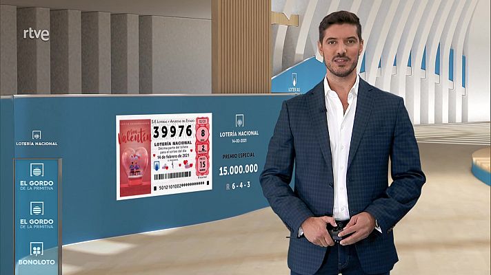 Loterías - Sorteos de Lotería Nacional y del El Gordo de la Primitiva del 14/02/2021