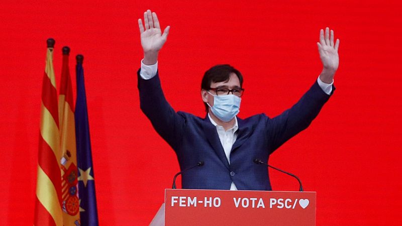 Salvador Illa gana las elecciones en Cataluña: "Me presentaré a la investidura"