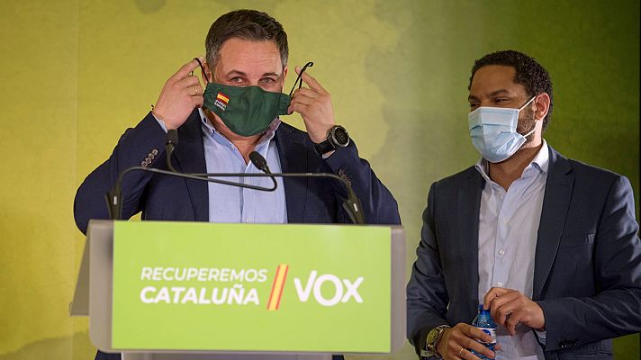 Telediario 1 - Vox saca pecho como líder de la derecha catalana en la oposición frente a Cs y PP