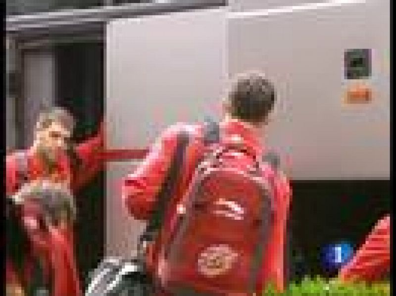 La selección española de baloncesto llega a la sede del Eurobasket 