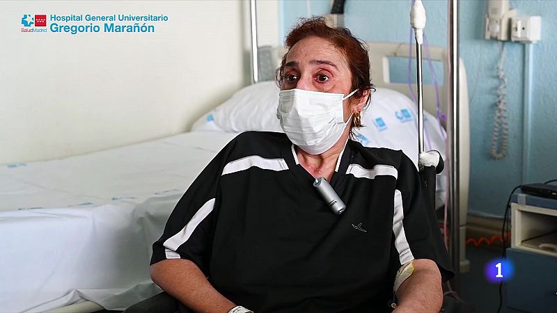 Elsa sale del hospital Gregorio Marañón después de 10 meses enferma por COVID-19