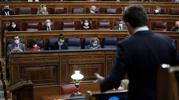 Telediario 1 - Los diputados usan el encarcelamiento de Pablo Hasél como arma arrojadiza para defender la libertad de expresión o acusar al Gobierno