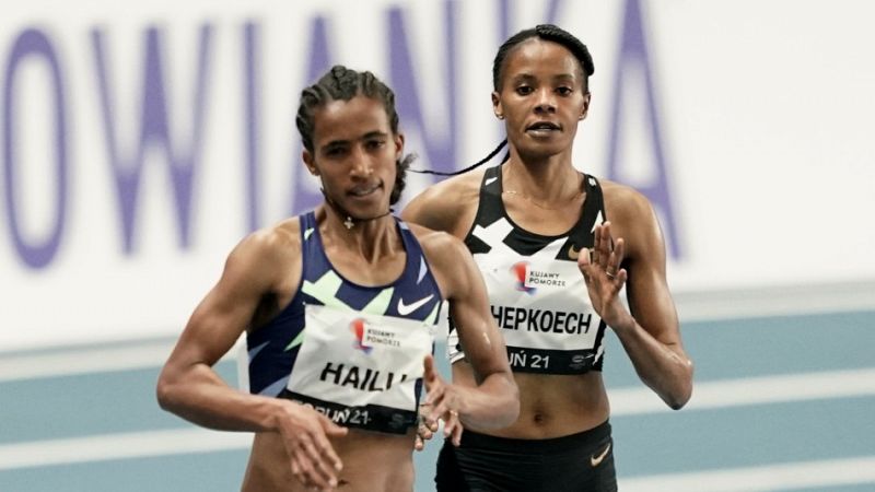 Hailu vence el pulso ante Chepkoech en los 3.000m en Torun