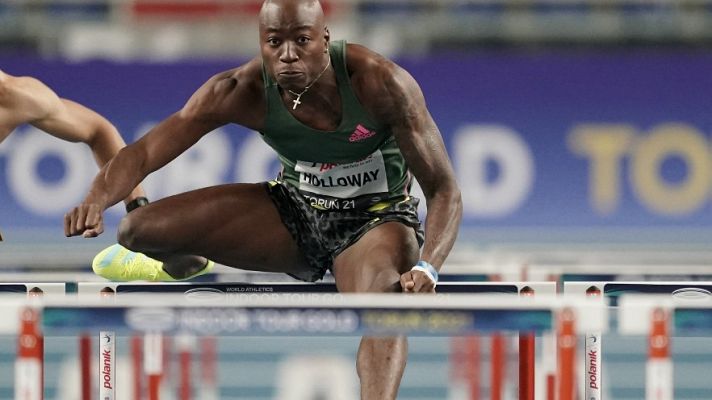 Atletismo - Grant Holloway sigue al frente de los 60m vallas